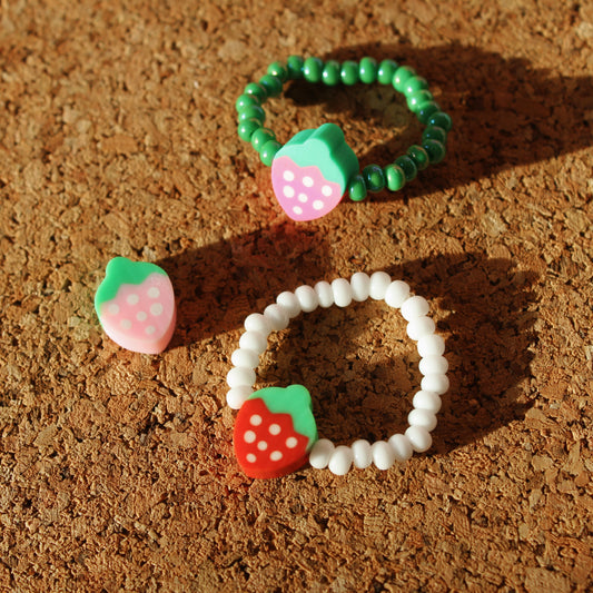 beaded fruit rings