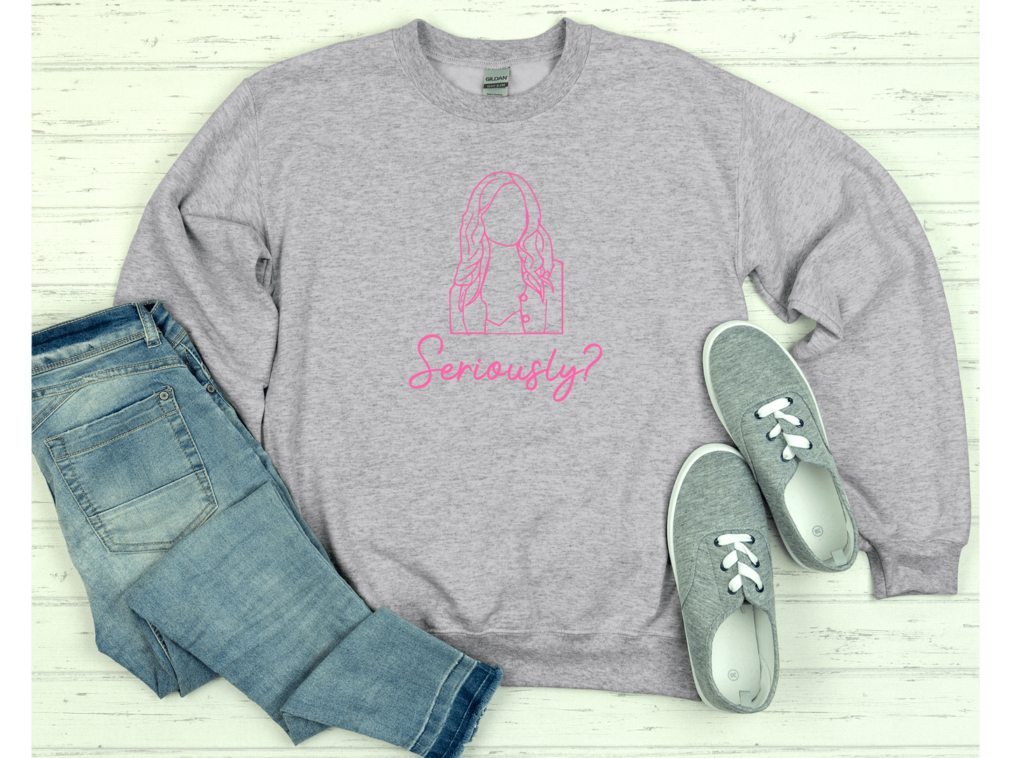 seriously caroline crewneck